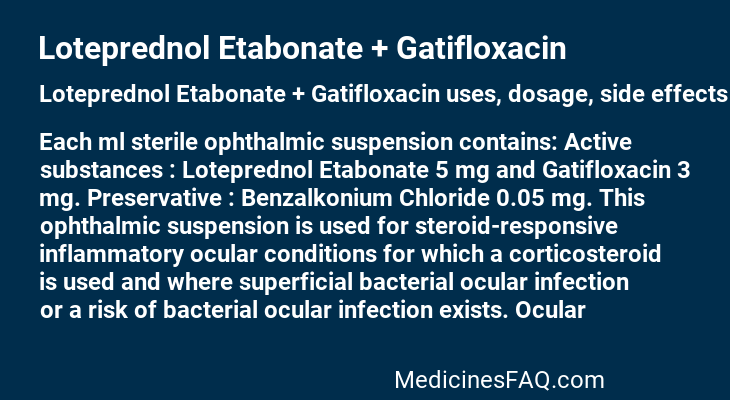 Loteprednol Etabonate + Gatifloxacin