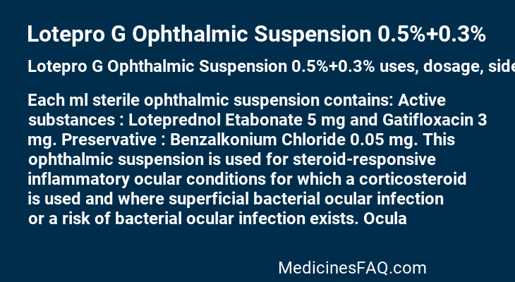 Lotepro G Ophthalmic Suspension 0.5%+0.3%