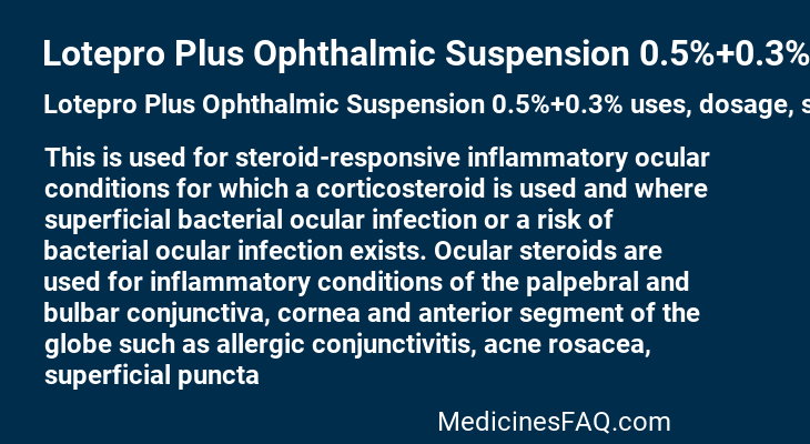 Lotepro Plus Ophthalmic Suspension 0.5%+0.3%