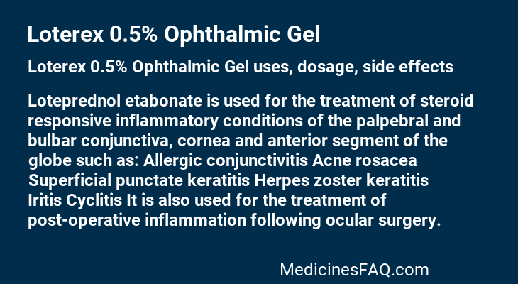 Loterex 0.5% Ophthalmic Gel