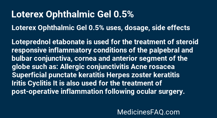 Loterex Ophthalmic Gel 0.5%