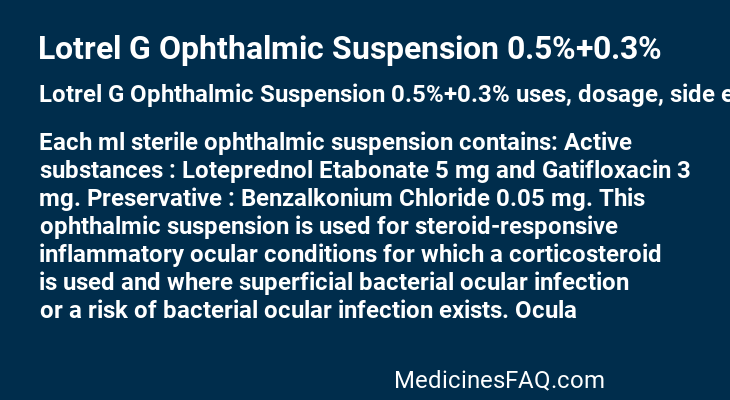 Lotrel G Ophthalmic Suspension 0.5%+0.3%