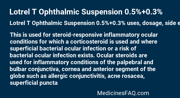 Lotrel T Ophthalmic Suspension 0.5%+0.3%