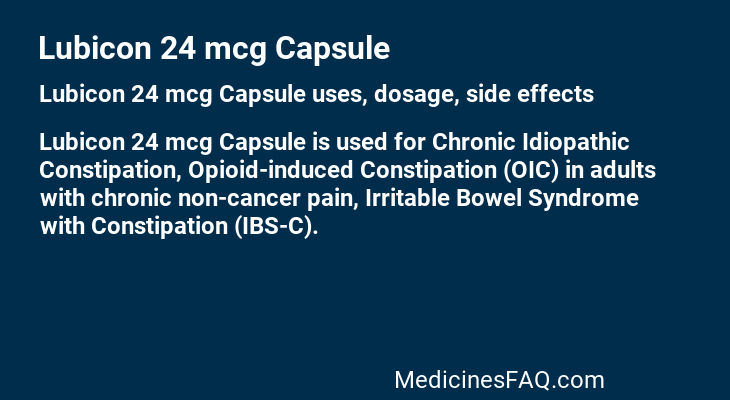 Lubicon 24 mcg Capsule