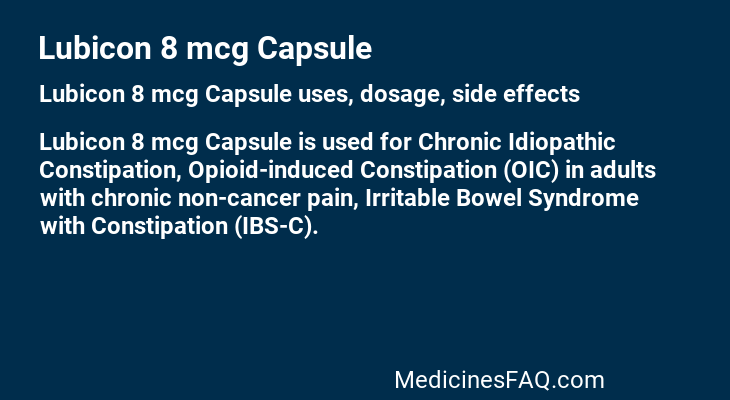 Lubicon 8 mcg Capsule