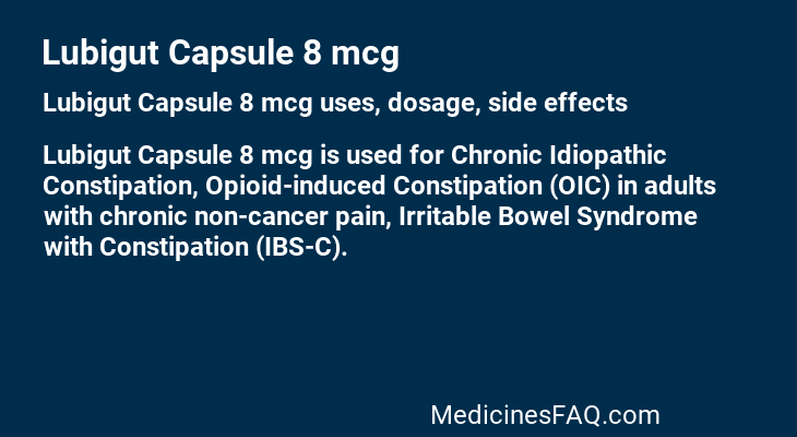 Lubigut Capsule 8 mcg