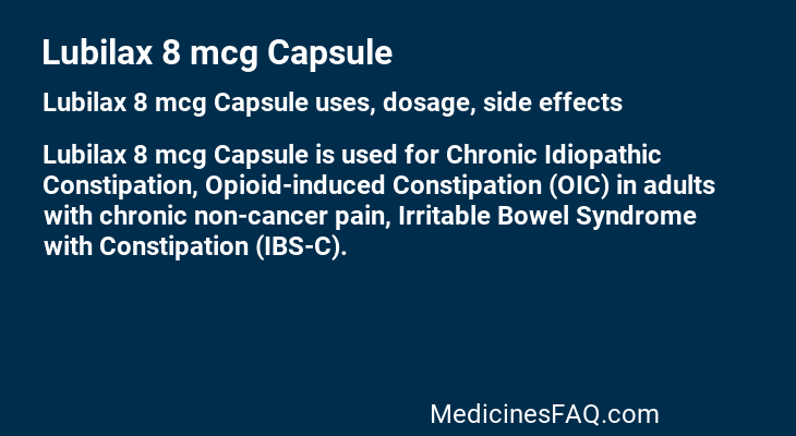 Lubilax 8 mcg Capsule