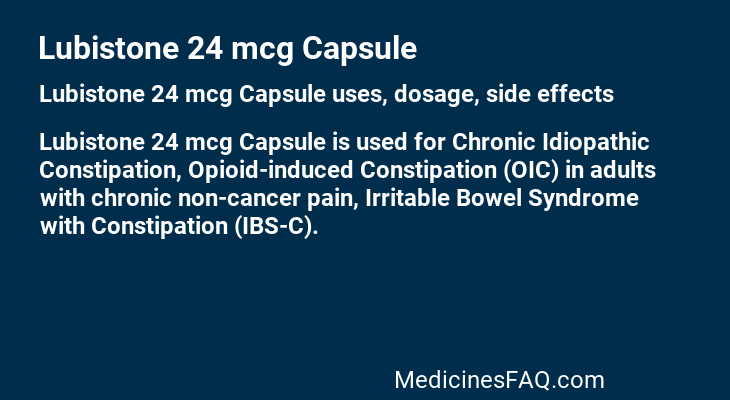 Lubistone 24 mcg Capsule