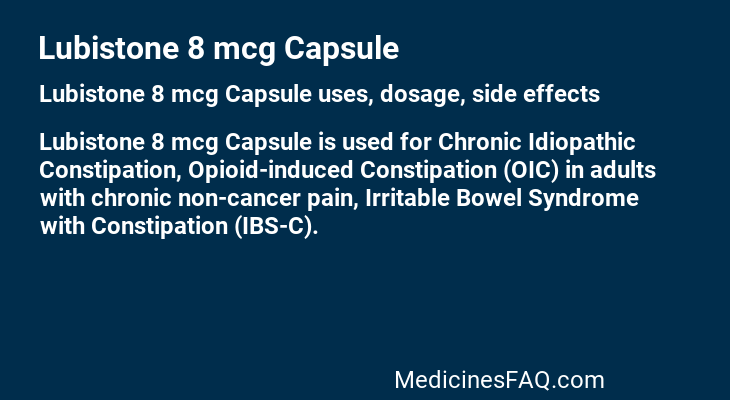 Lubistone 8 mcg Capsule