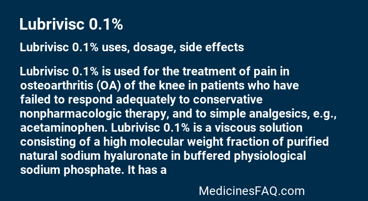 Lubrivisc 0.1%