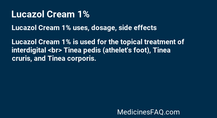 Lucazol Cream 1%