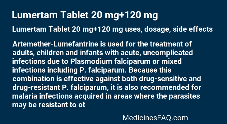 Lumertam Tablet 20 mg+120 mg