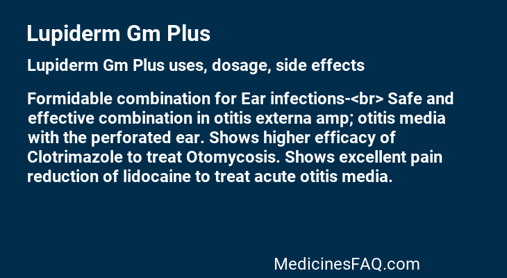 Lupiderm Gm Plus