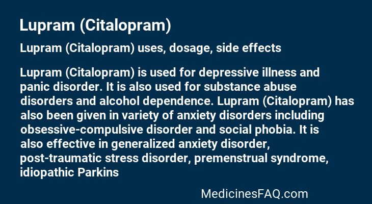 Lupram (Citalopram)