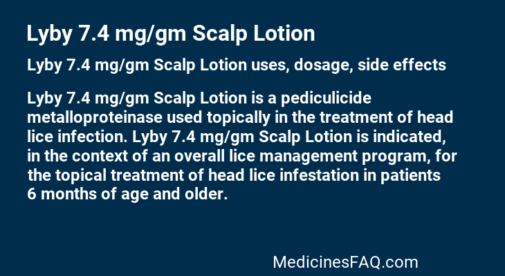 Lyby 7.4 mg/gm Scalp Lotion