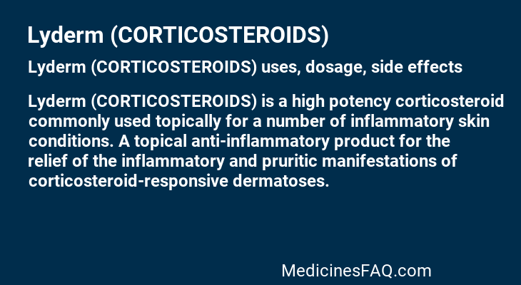 Lyderm (CORTICOSTEROIDS)