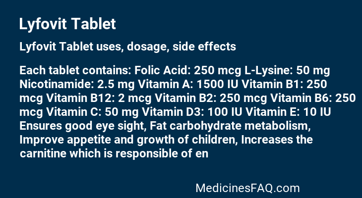 Lyfovit Tablet