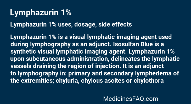 Lymphazurin 1%