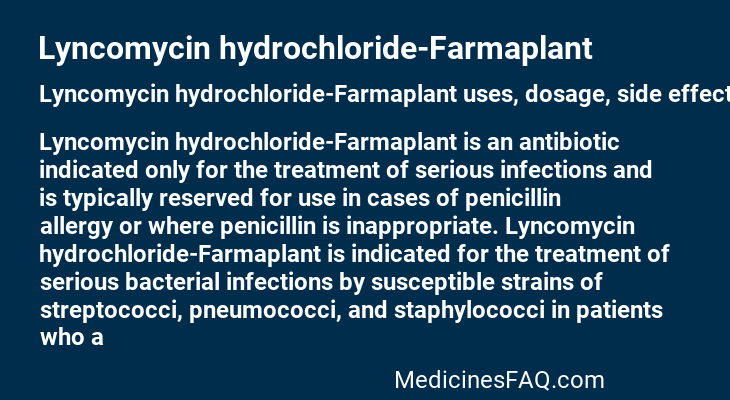 Lyncomycin hydrochloride-Farmaplant