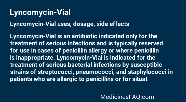 Lyncomycin-Vial