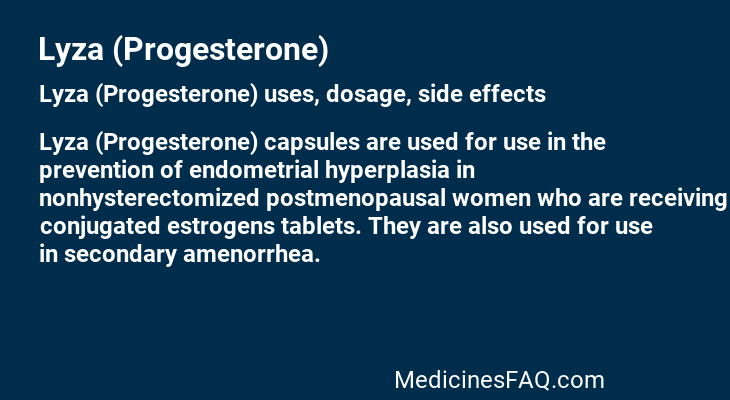 Lyza (Progesterone)