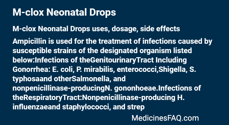 M-clox Neonatal Drops
