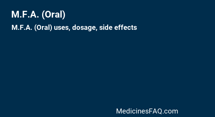 M.F.A. (Oral)