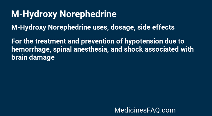 M-Hydroxy Norephedrine