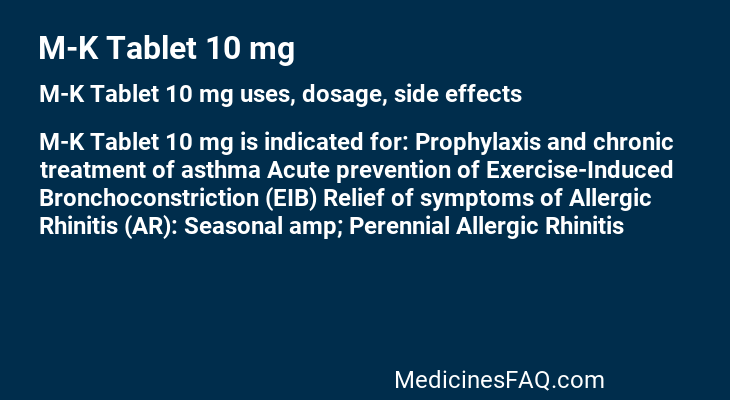 M-K Tablet 10 mg