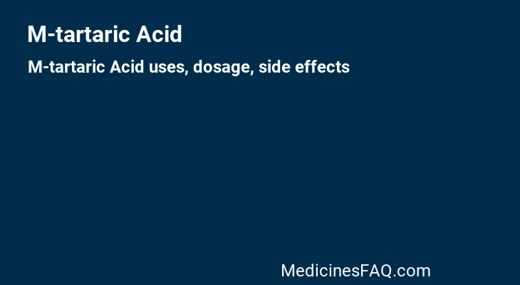 M-tartaric Acid