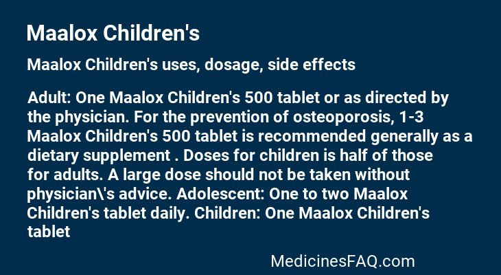 Maalox Children's