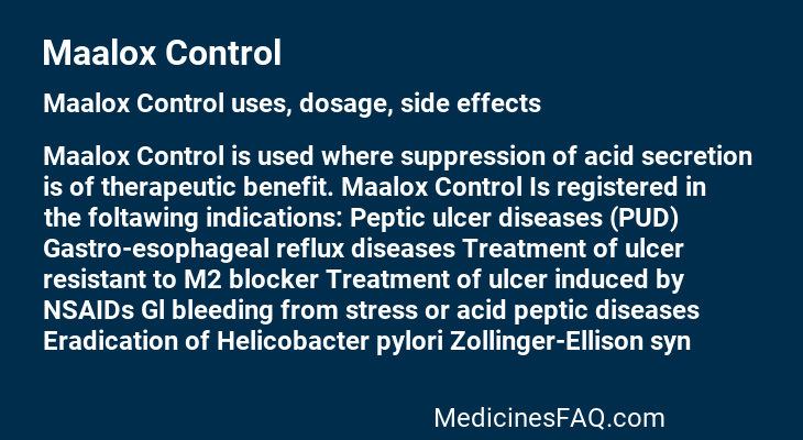 Maalox Control