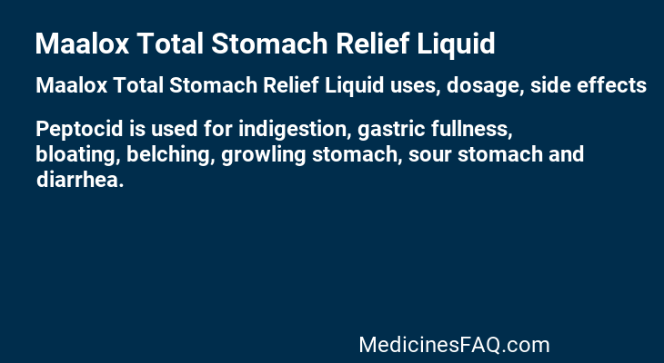 Maalox Total Stomach Relief Liquid