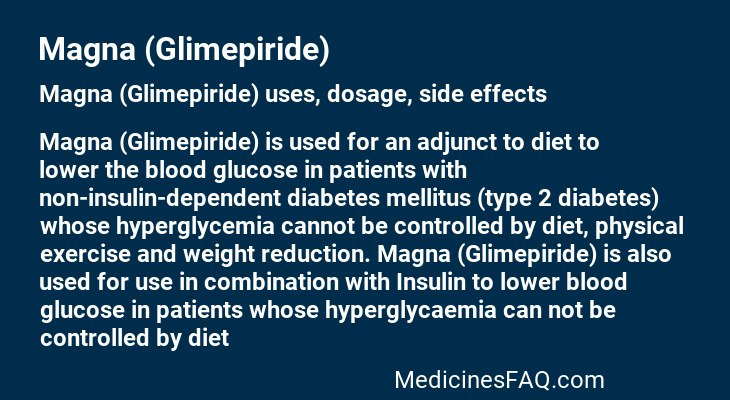 Magna (Glimepiride)