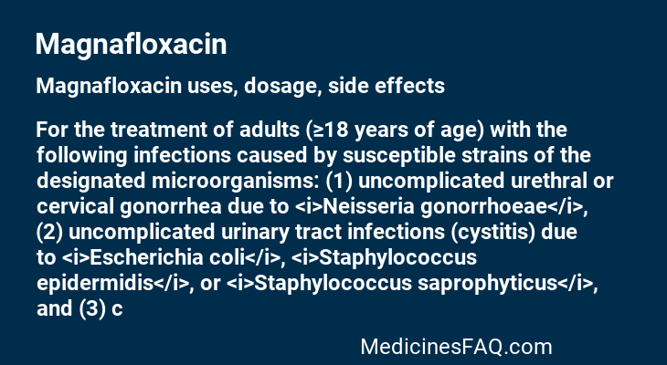 Magnafloxacin
