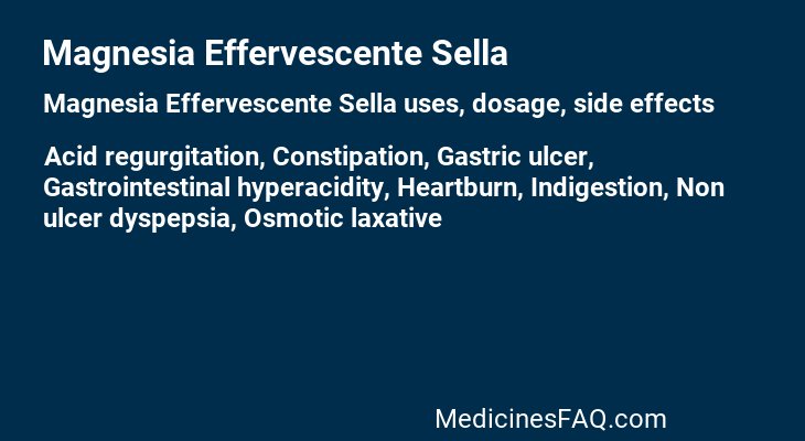 Magnesia Effervescente Sella