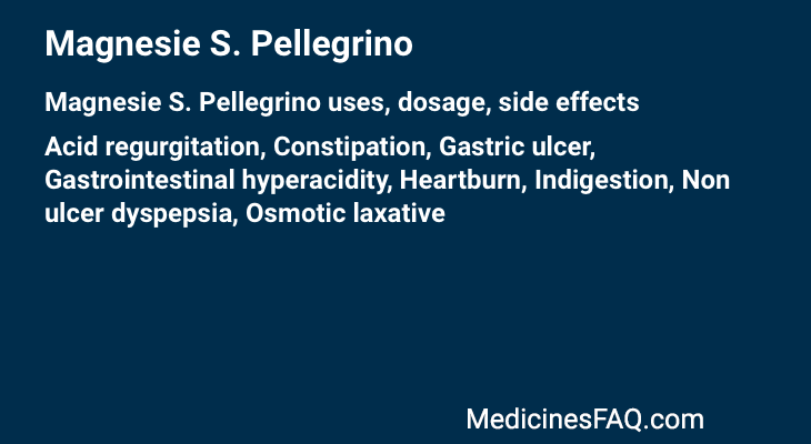 Magnesie S. Pellegrino