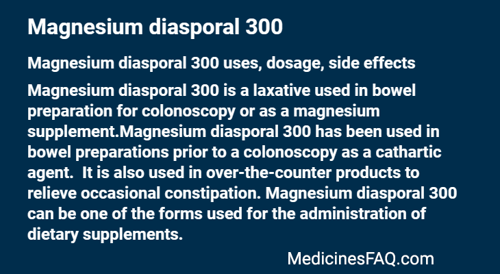 Magnesium diasporal 300