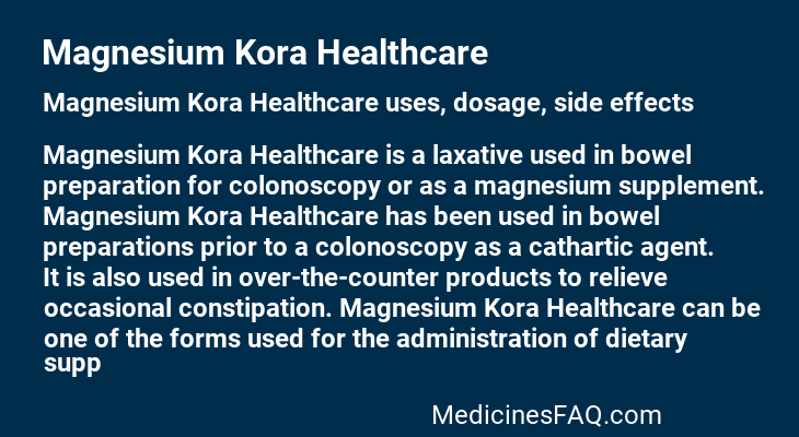 Magnesium Kora Healthcare