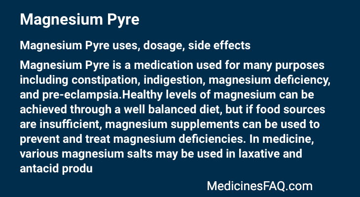 Magnesium Pyre