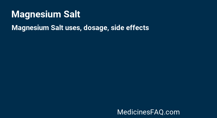 Magnesium Salt