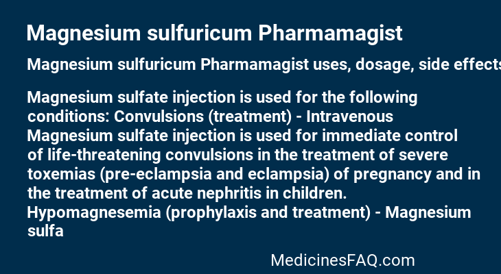 Magnesium sulfuricum Pharmamagist