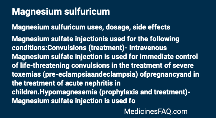 Magnesium sulfuricum