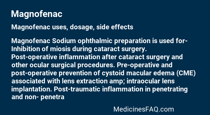 Magnofenac