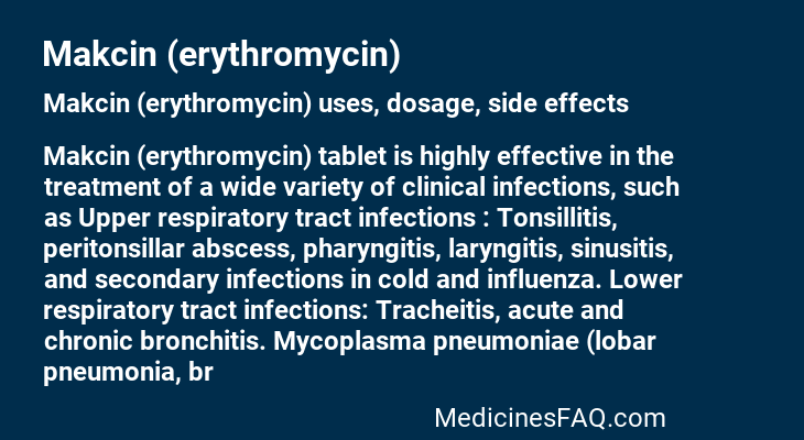 Makcin (erythromycin)