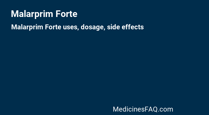 Malarprim Forte