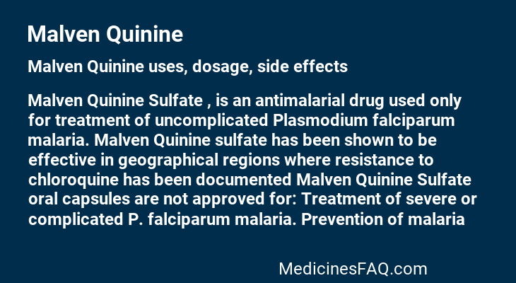 Malven Quinine