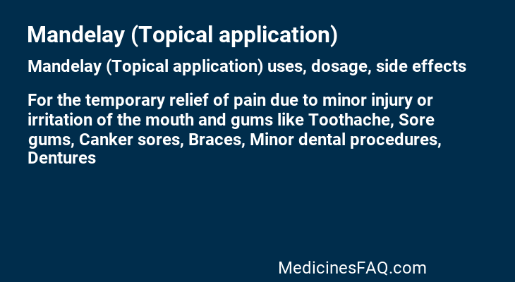 Mandelay (Topical application)