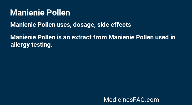 Manienie Pollen