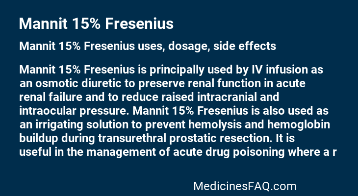 Mannit 15% Fresenius